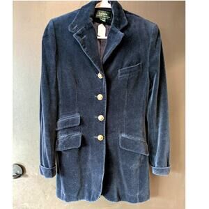 Ralph Lauren Navy Velvet Blazer